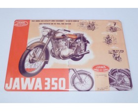 CEDULE - JAWA 350 PÉRÁK - UTILITY AND ECONOMY  - (30X20CM)